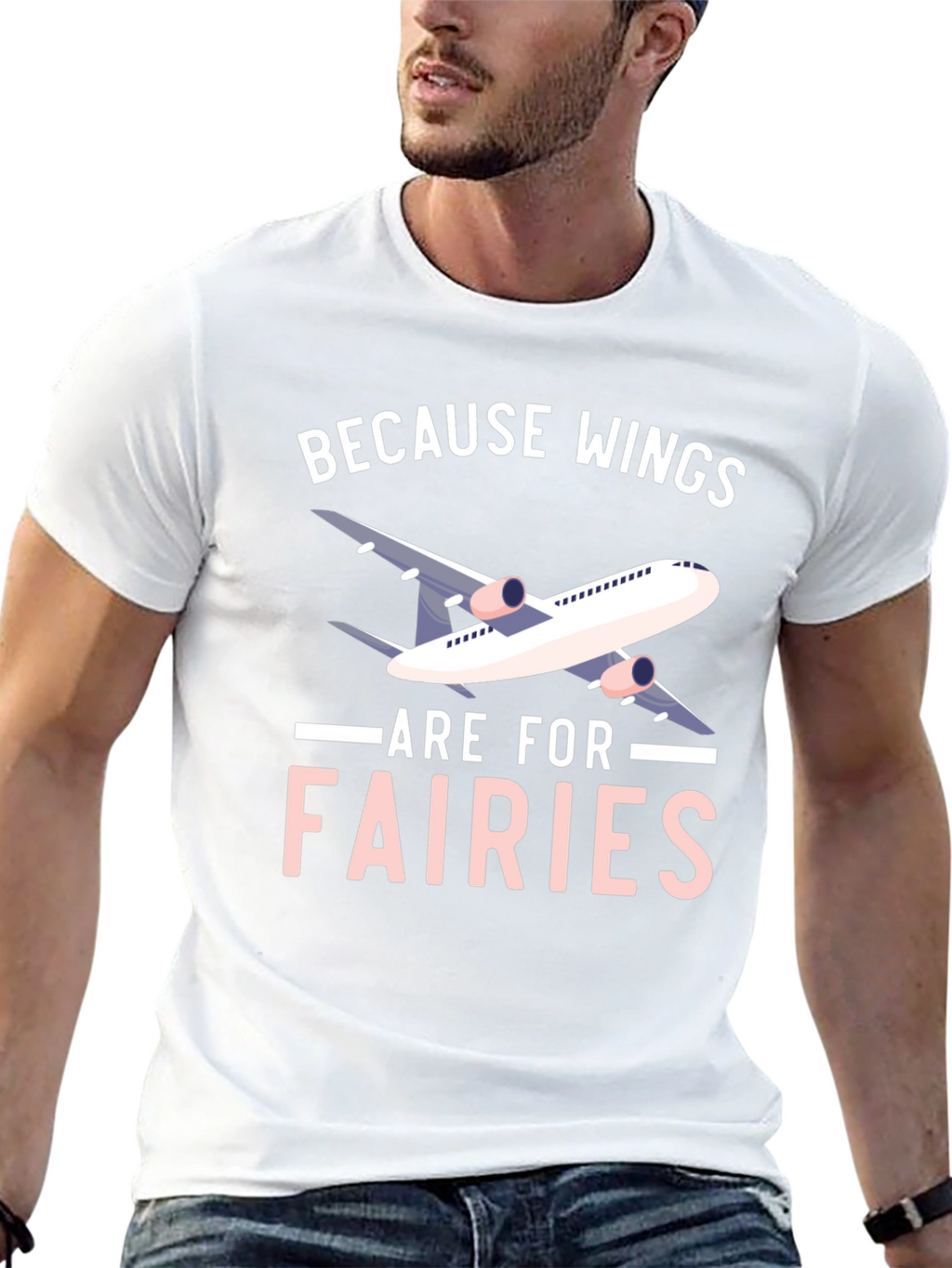 Wings are for Fairies T-shirt - Airplane Design