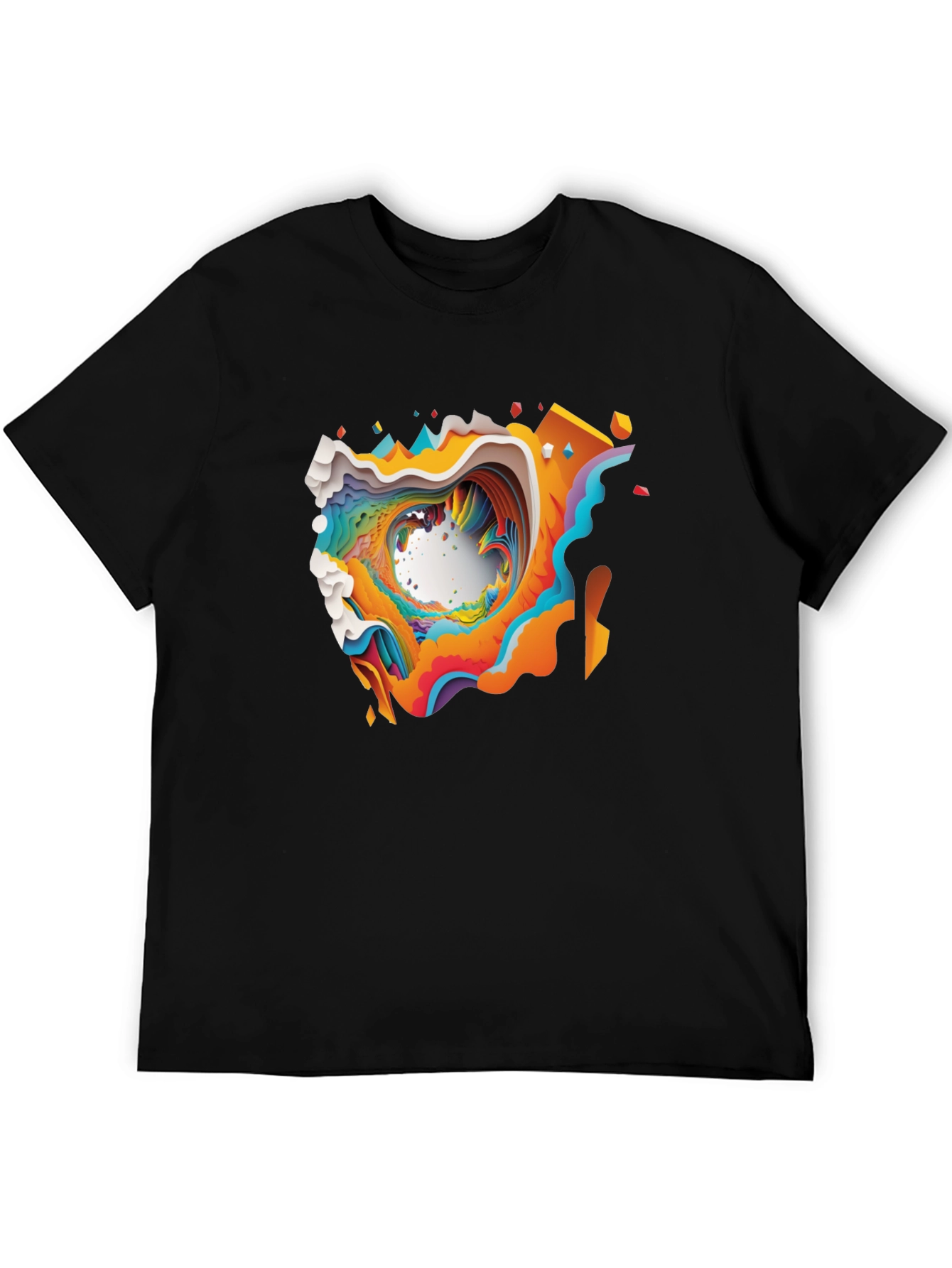 Abstract Art Tee: Colorful & Unique Graphic Print Shirt