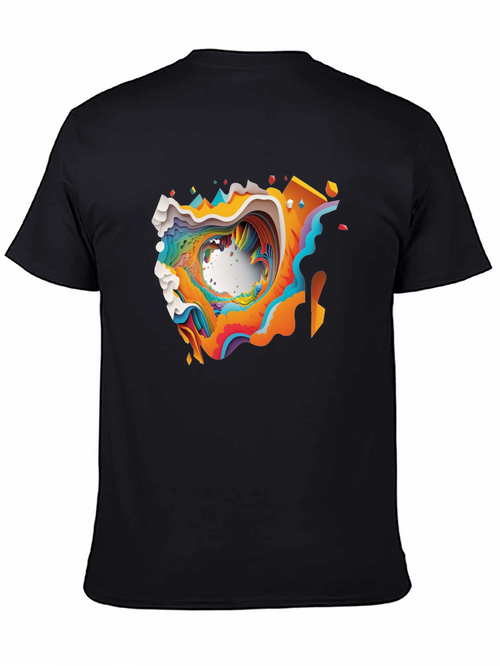 Abstract Art Tee: Colorful & Unique Graphic Print Shirt