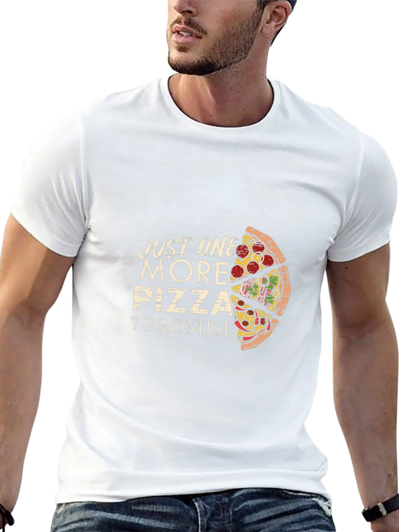 Just One More Pizza Graphic T-Shirt