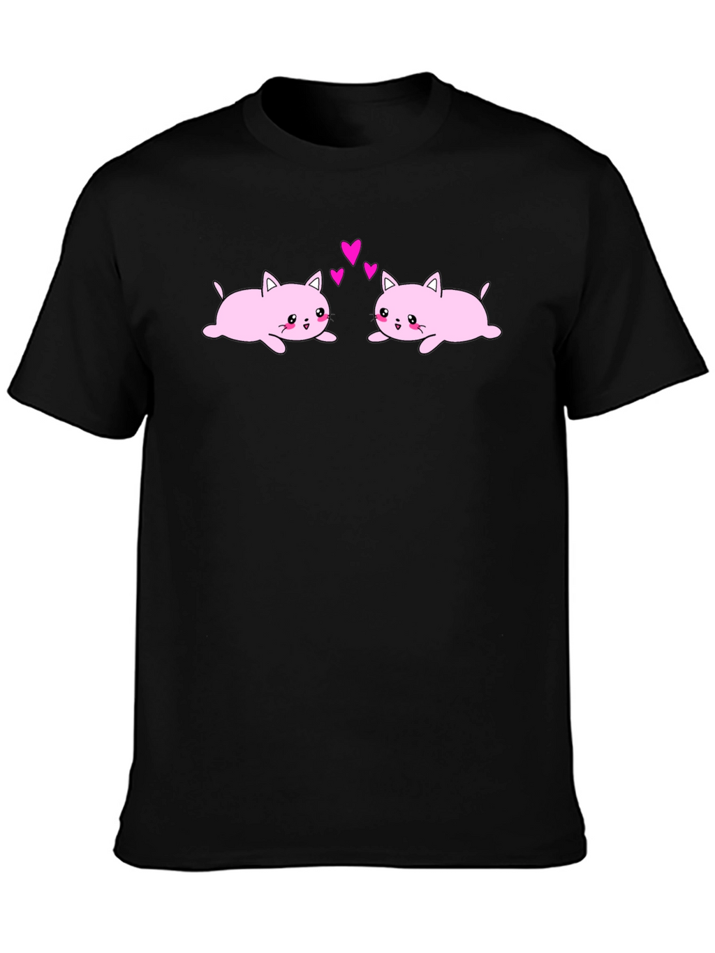 Cute Cats in Love Graphic T-Shirt