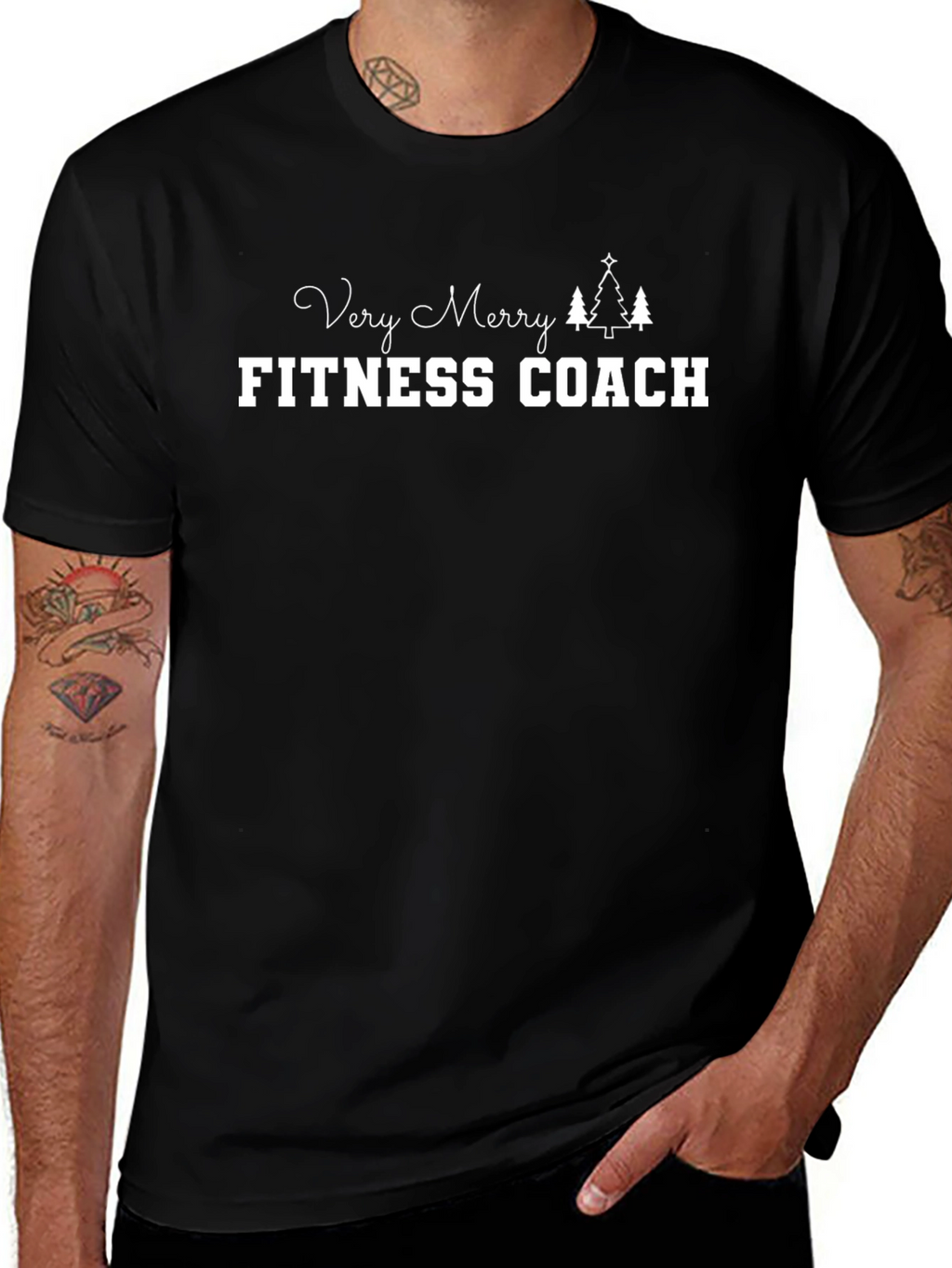 Very Merry Fitness Coach T-Shirt - Holiday Gym Apparel