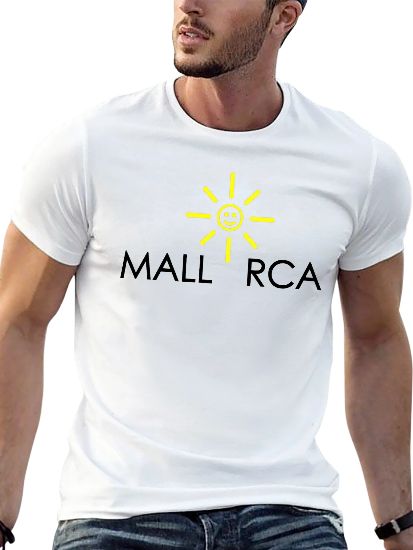 Mallorca Graphic T-Shirt - Black Cotton Tee