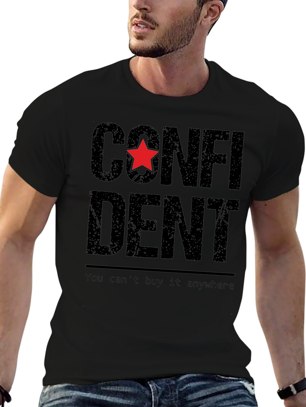 Confident Star Graphic T-Shirt - You Cant Buy It!