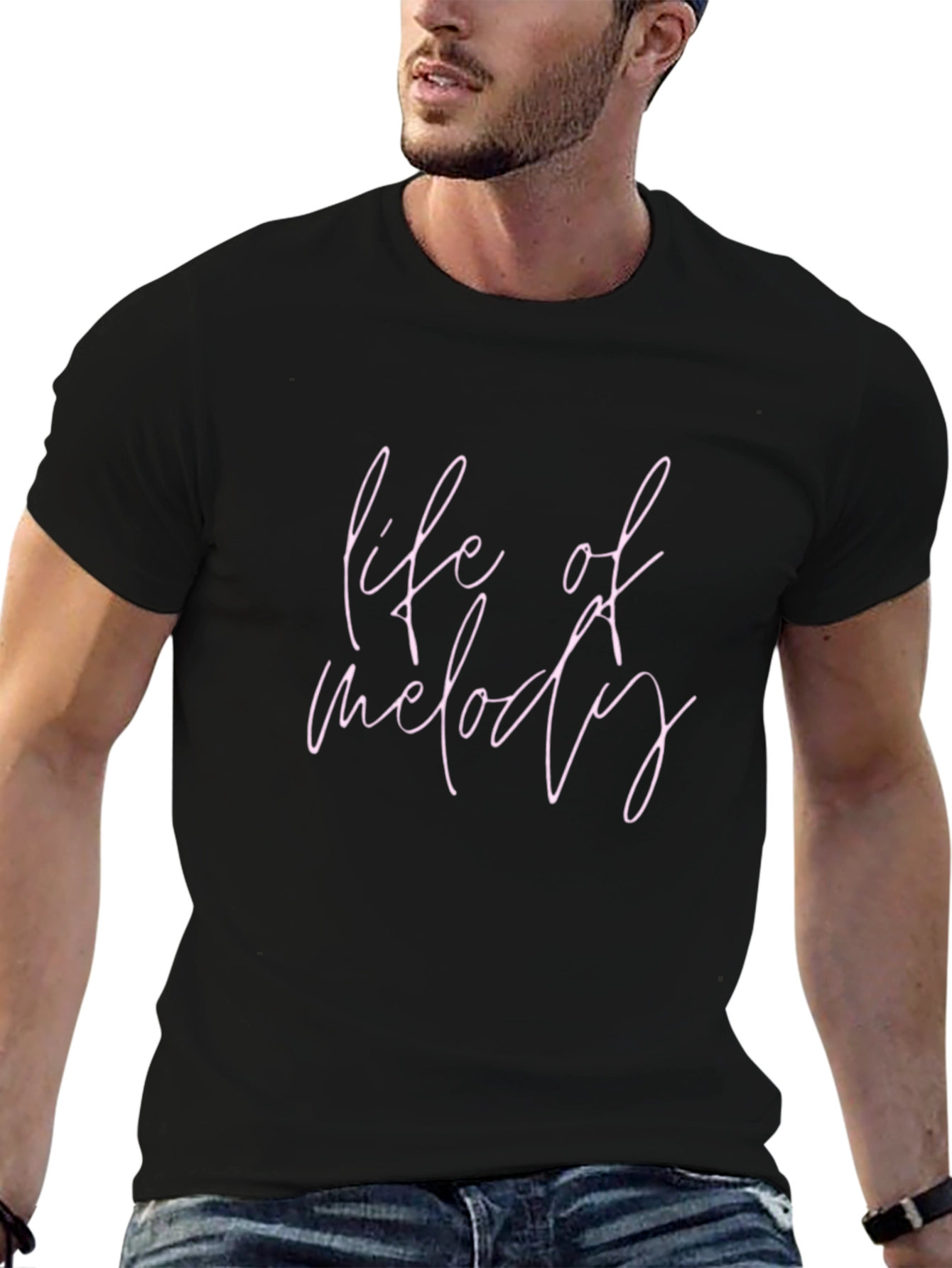 Life of Melody Black Graphic Tee