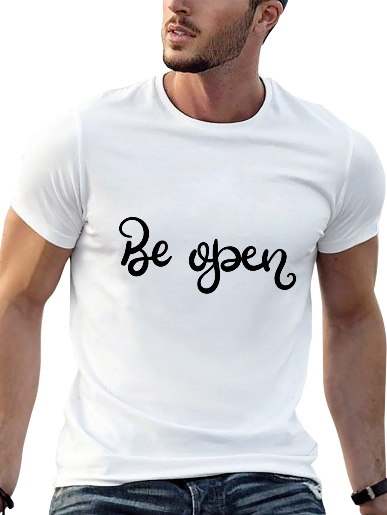 Be Open Black T-Shirt - Stylish Comfort