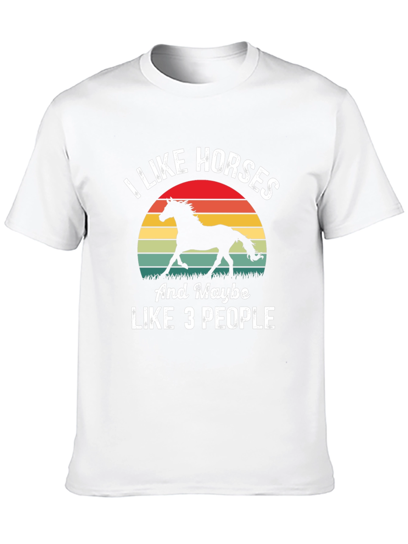I Like Horses T-Shirt - Funny Equestrian Tee