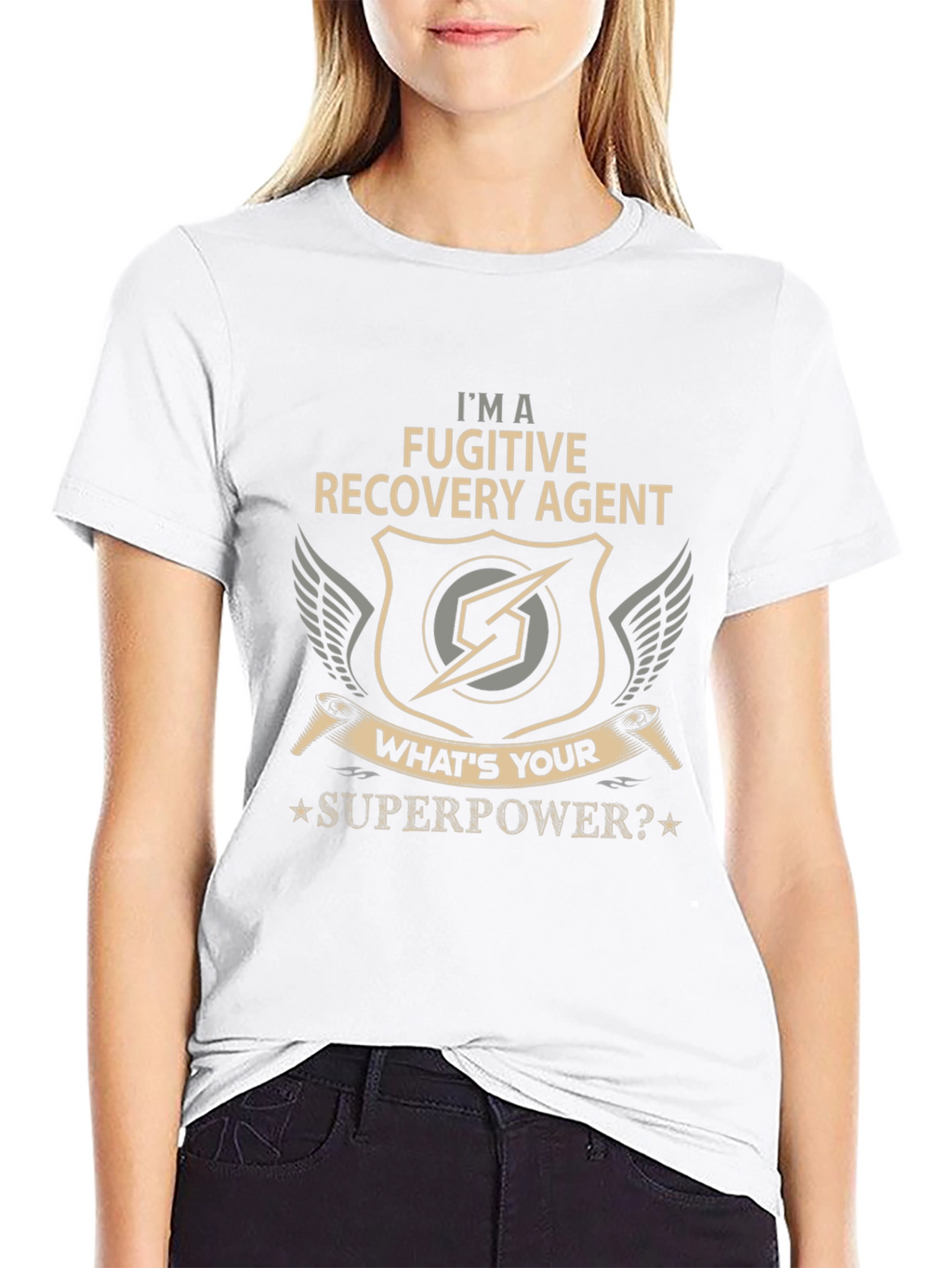 Fugitive Recovery Agent T-Shirt - Superpower Design