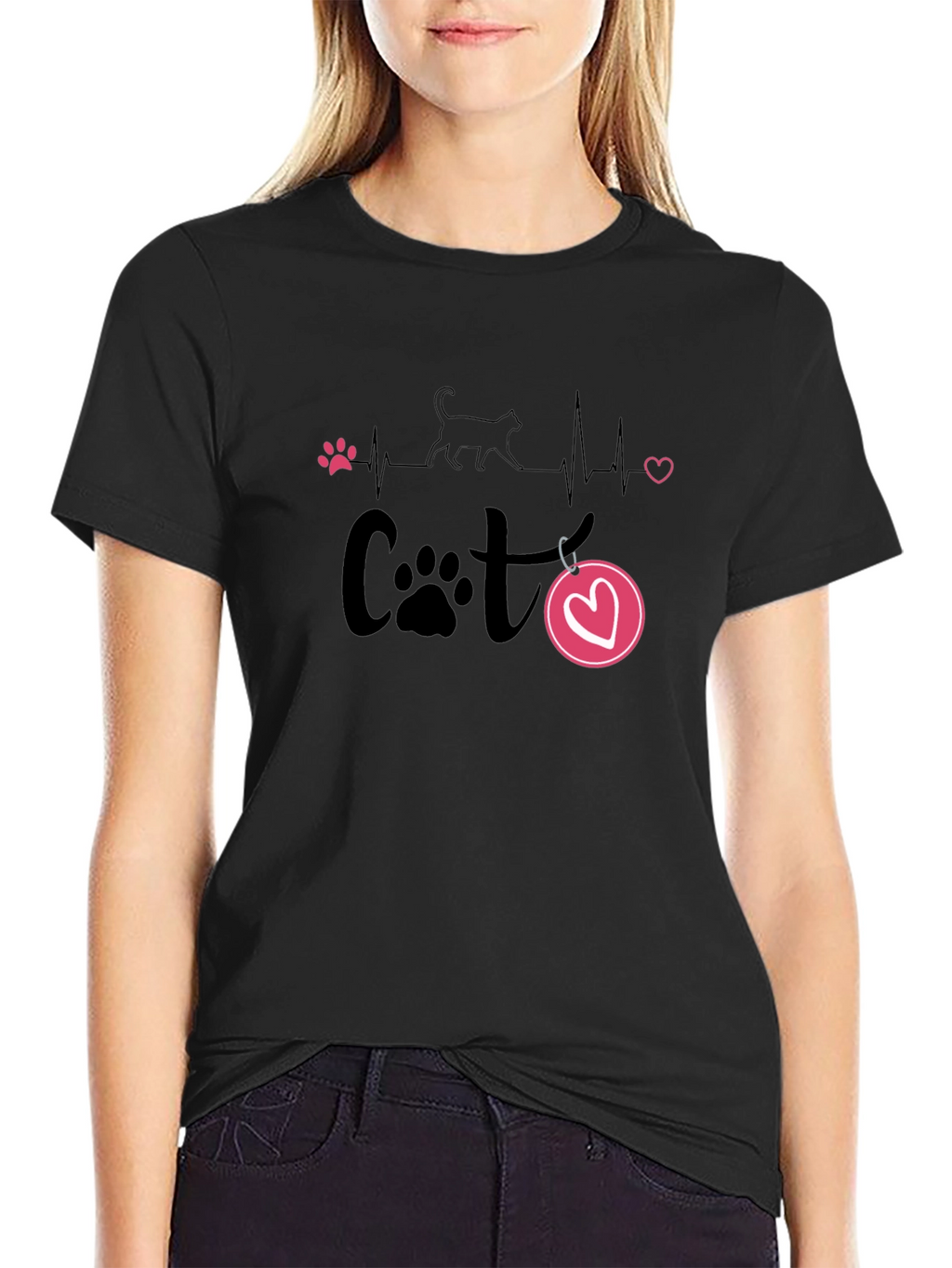 Cat Lover Heartbeat T-Shirt