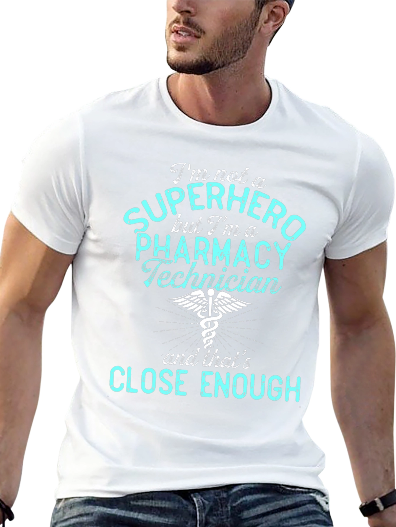 Pharmacy Technician T-Shirt - Super Hero Enough!