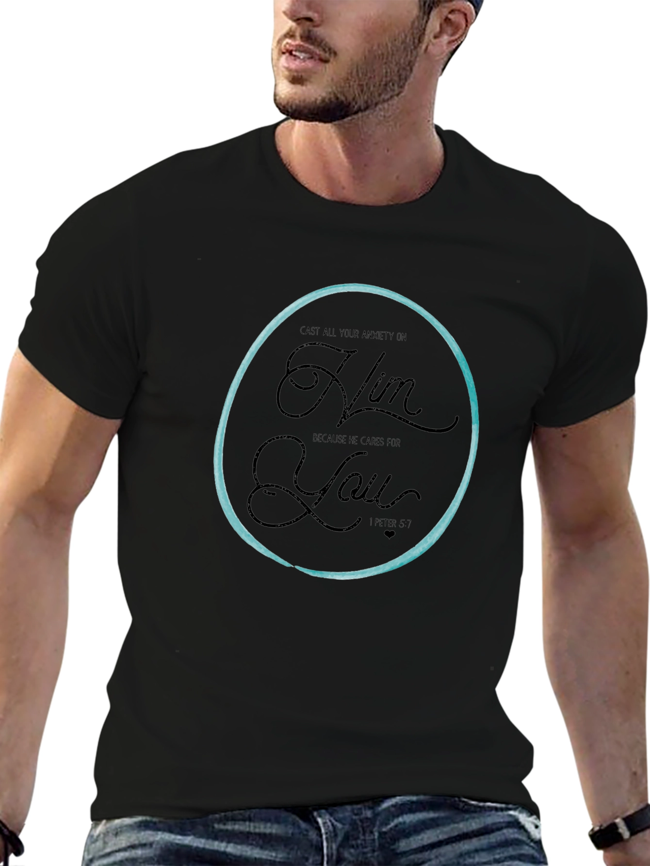 Faith Inspired Graphic Tee - Cast Your Anxiety