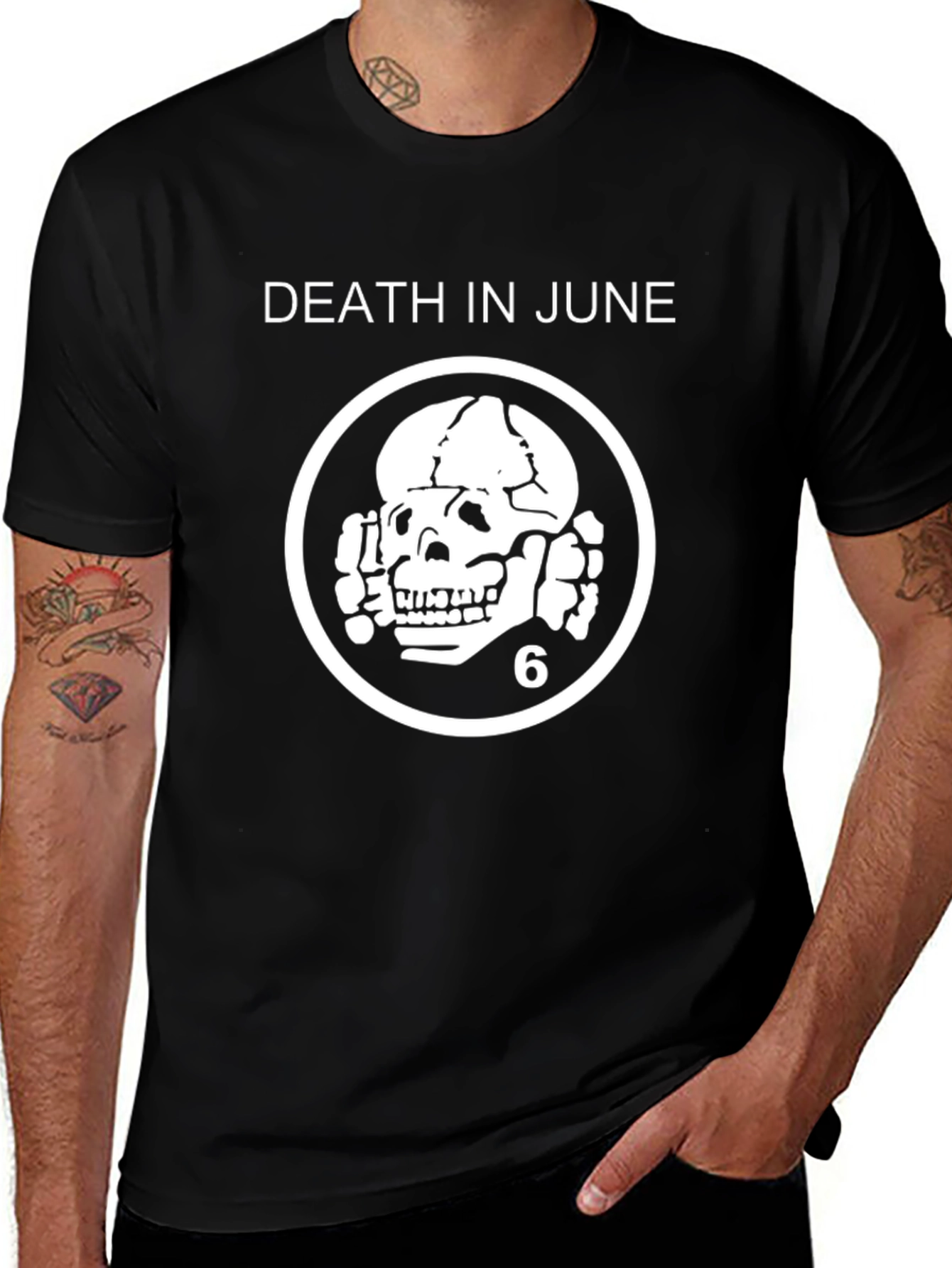 Death In June T-Shirt - Black Graphic Tee