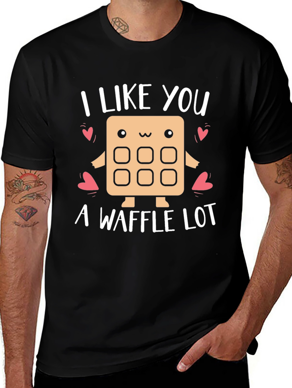 I Like You a Waffle Lot Graphic Tee
