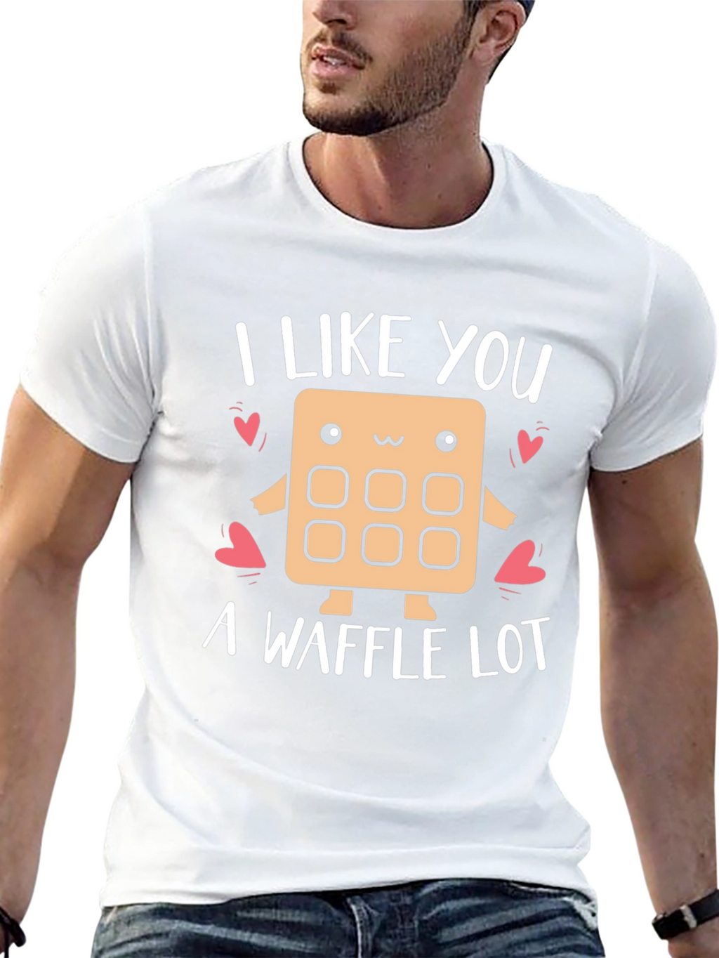 I Like You a Waffle Lot Graphic Tee