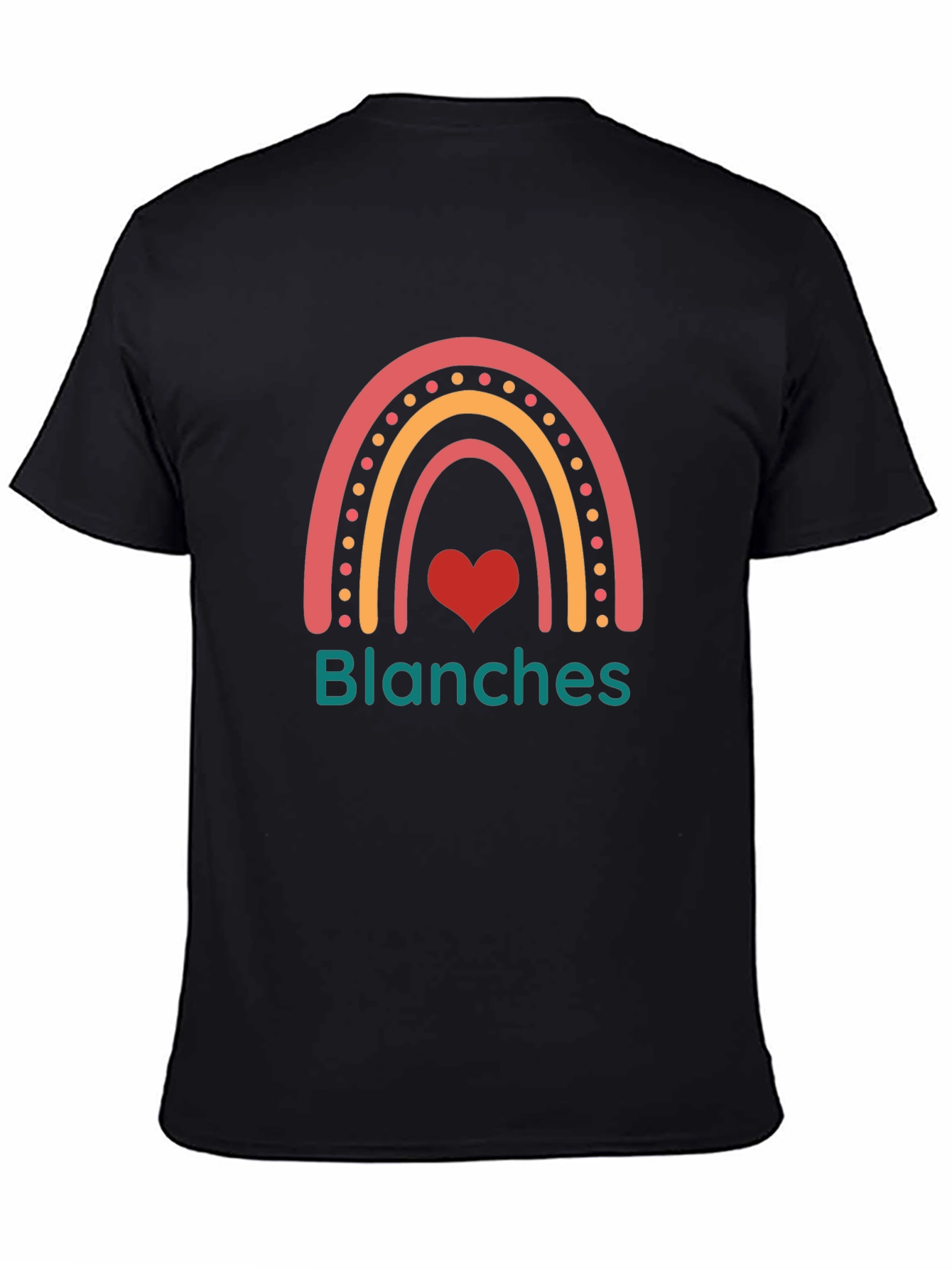 Blanches Rainbow Heart Graphic Tee - Trendy Casual