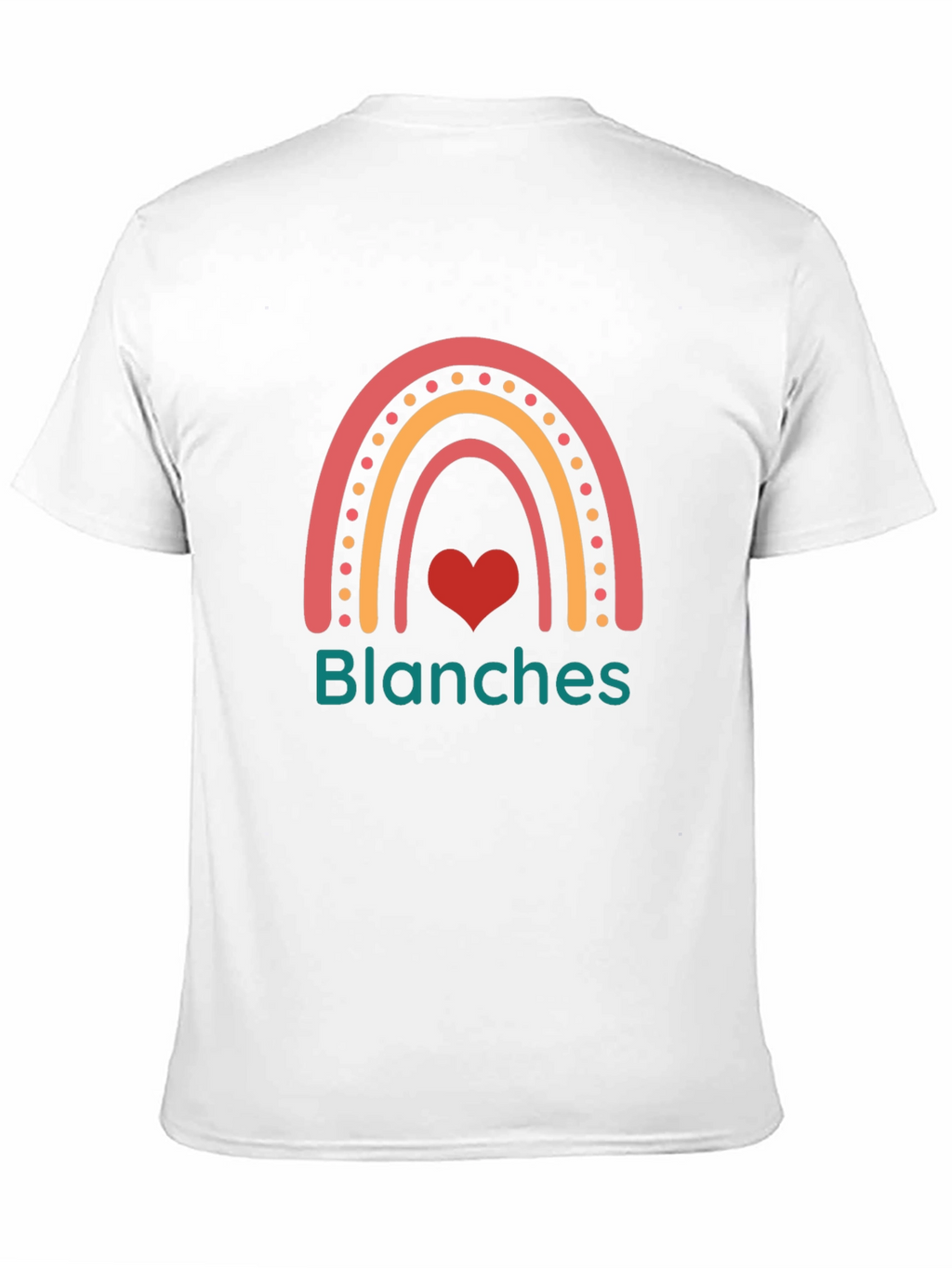 Blanches Rainbow Heart Graphic Tee - Trendy Casual