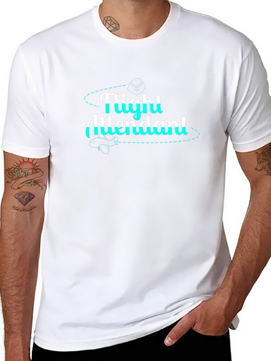 Flight Attendant Black T-Shirt