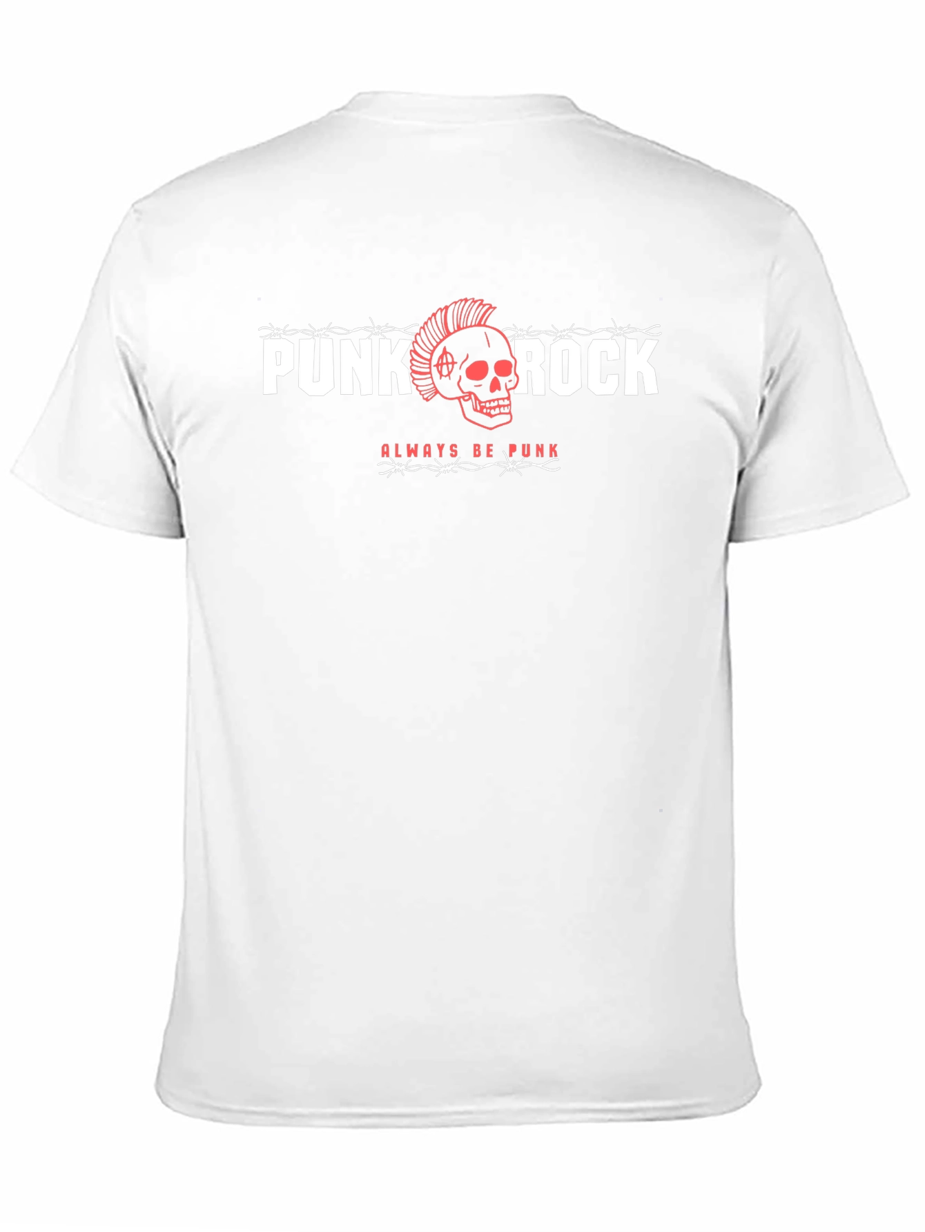 Punk Rock Skull Graphic T-Shirt - Always Be Punk