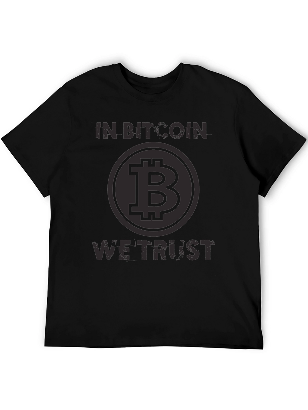 In Bitcoin We Trust Black T-Shirt Crypto Currency Tee