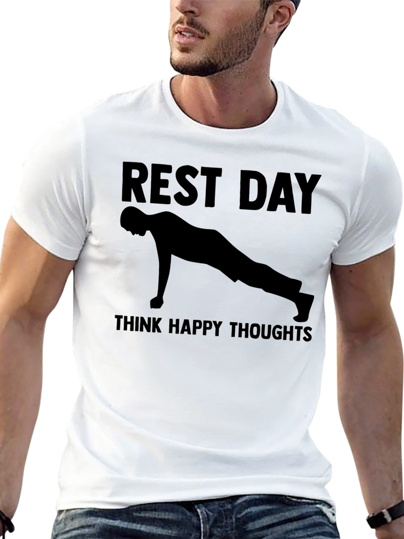 Rest Day Push-Up Graphic T-Shirt