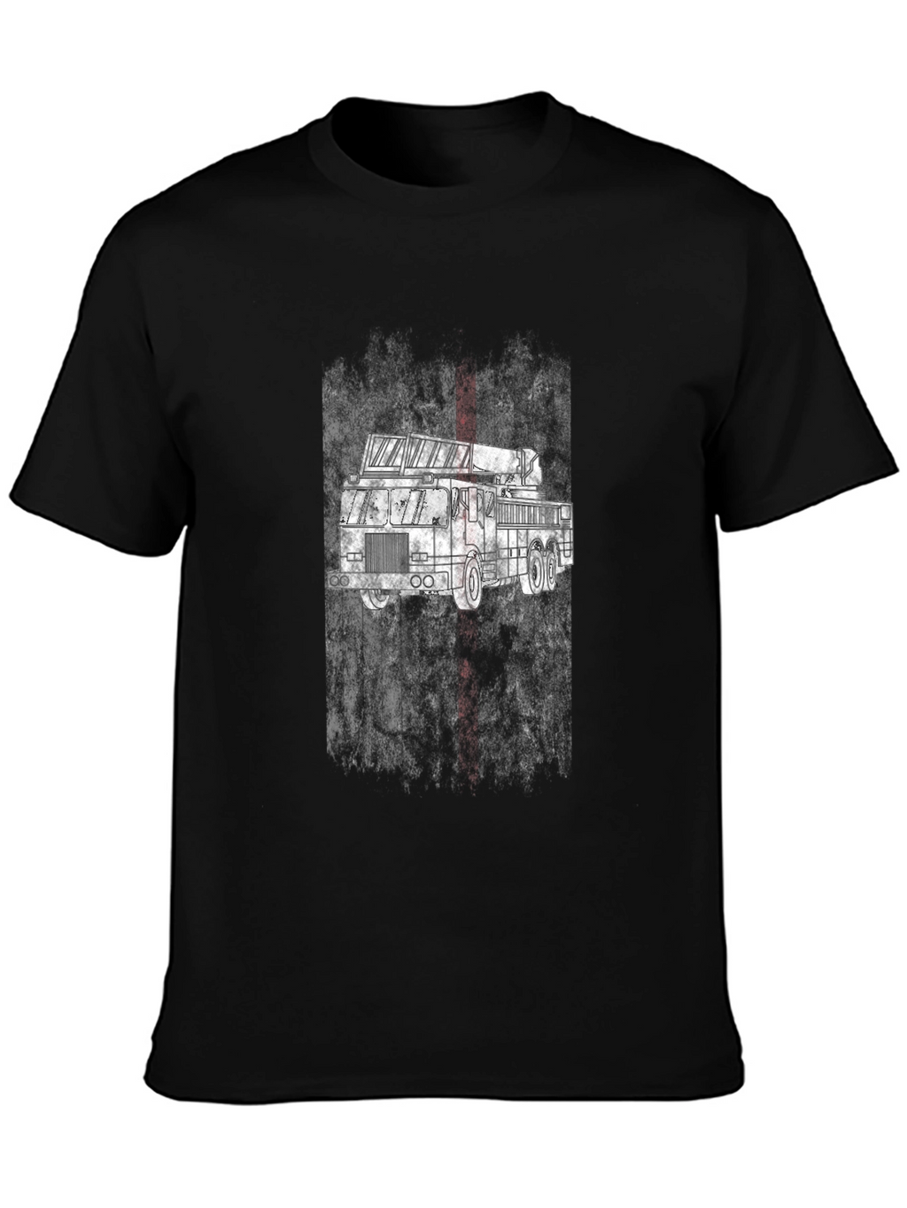 Fire Truck T-Shirt - Black
