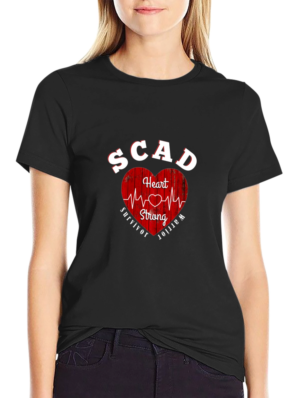 SCAD Heart Strong Survivor Warrior T-Shirt