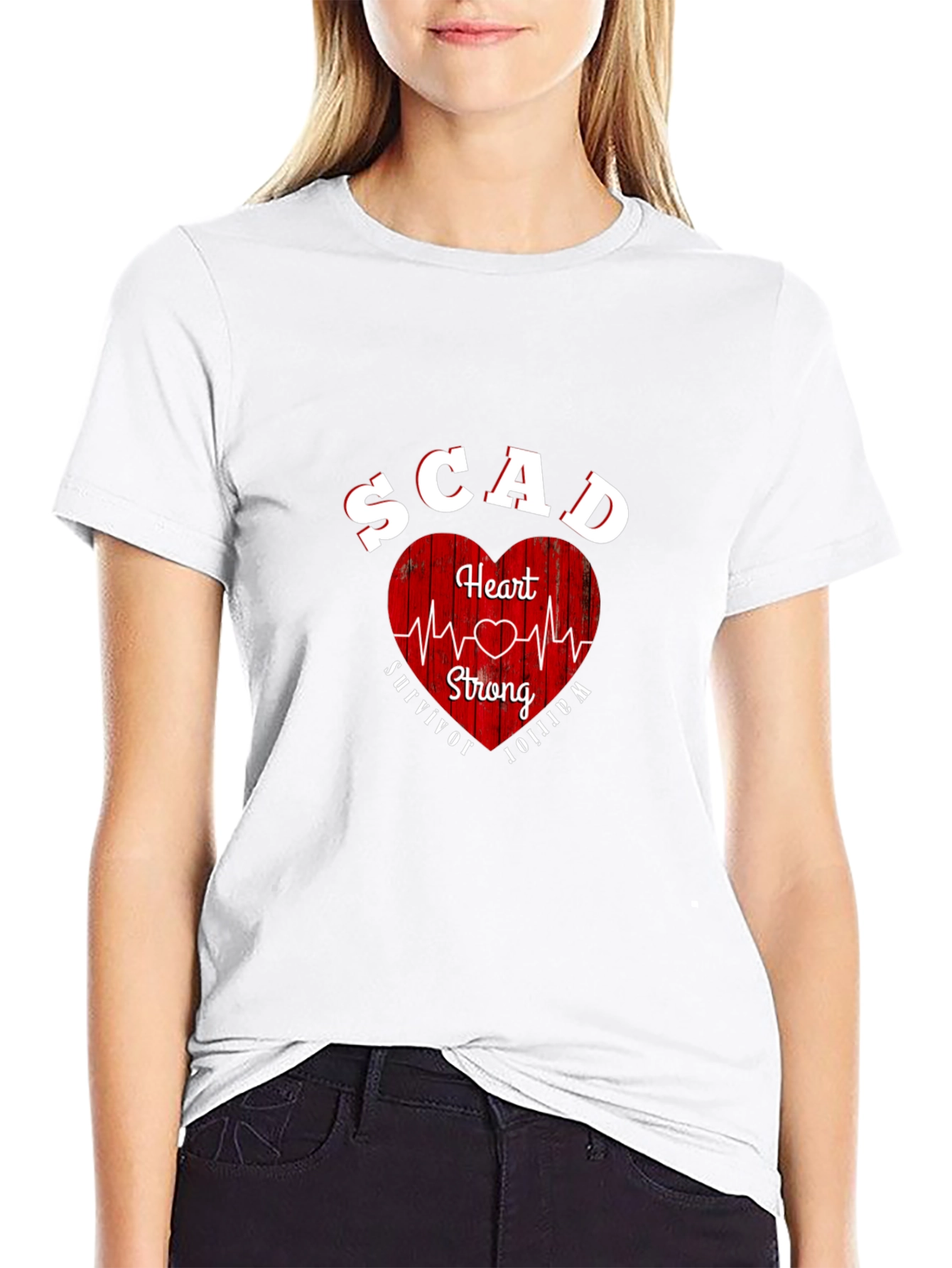 SCAD Heart Strong Survivor Warrior T-Shirt