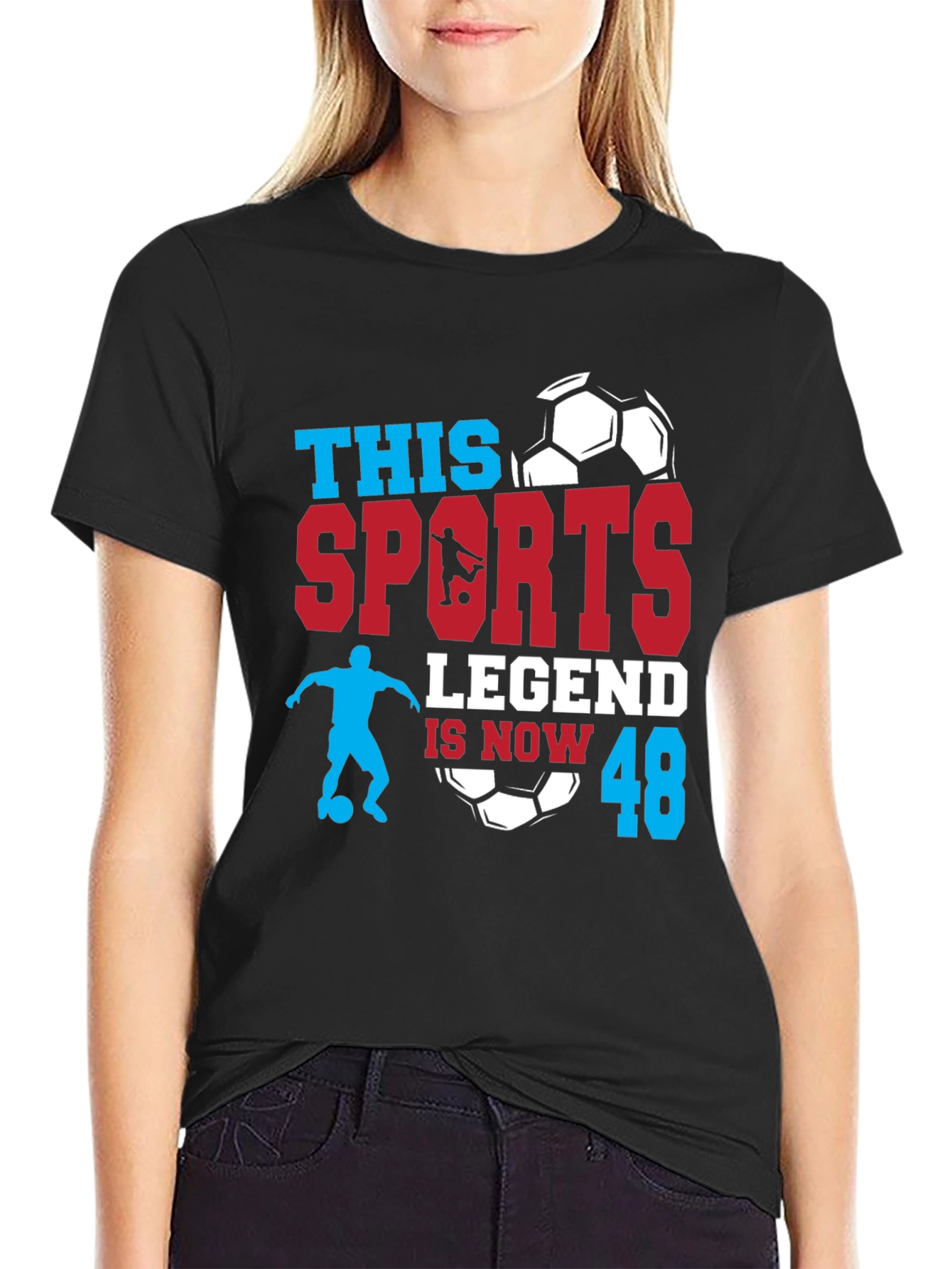 Sports Legend 48 T-Shirt: Soccer Birthday Gift