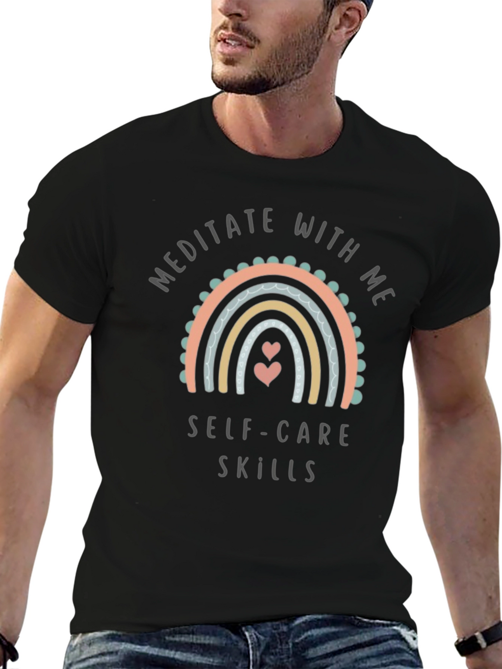 Meditate With Me Self Care Skills Graphic Tee