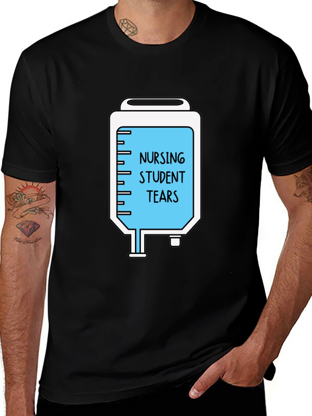 Nursing Student Tears Graphic T-Shirt