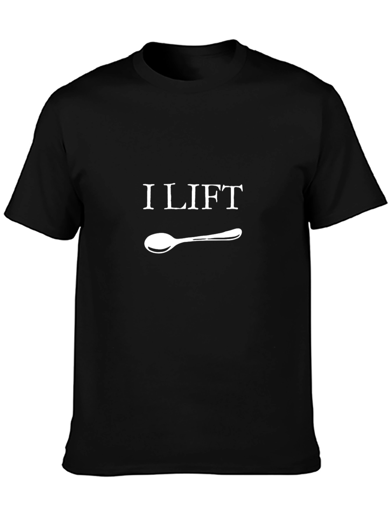 I Lift Spoon T-Shirt - Funny Foodie Tee
