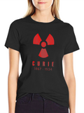 Curie Radiation Symbol T-Shirt - Science Tee