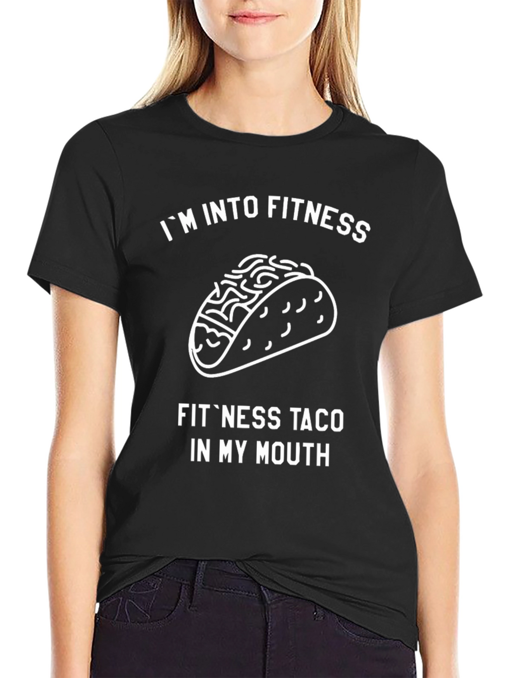 Fitness Taco Graphic Tee - Mens Black T-Shirt