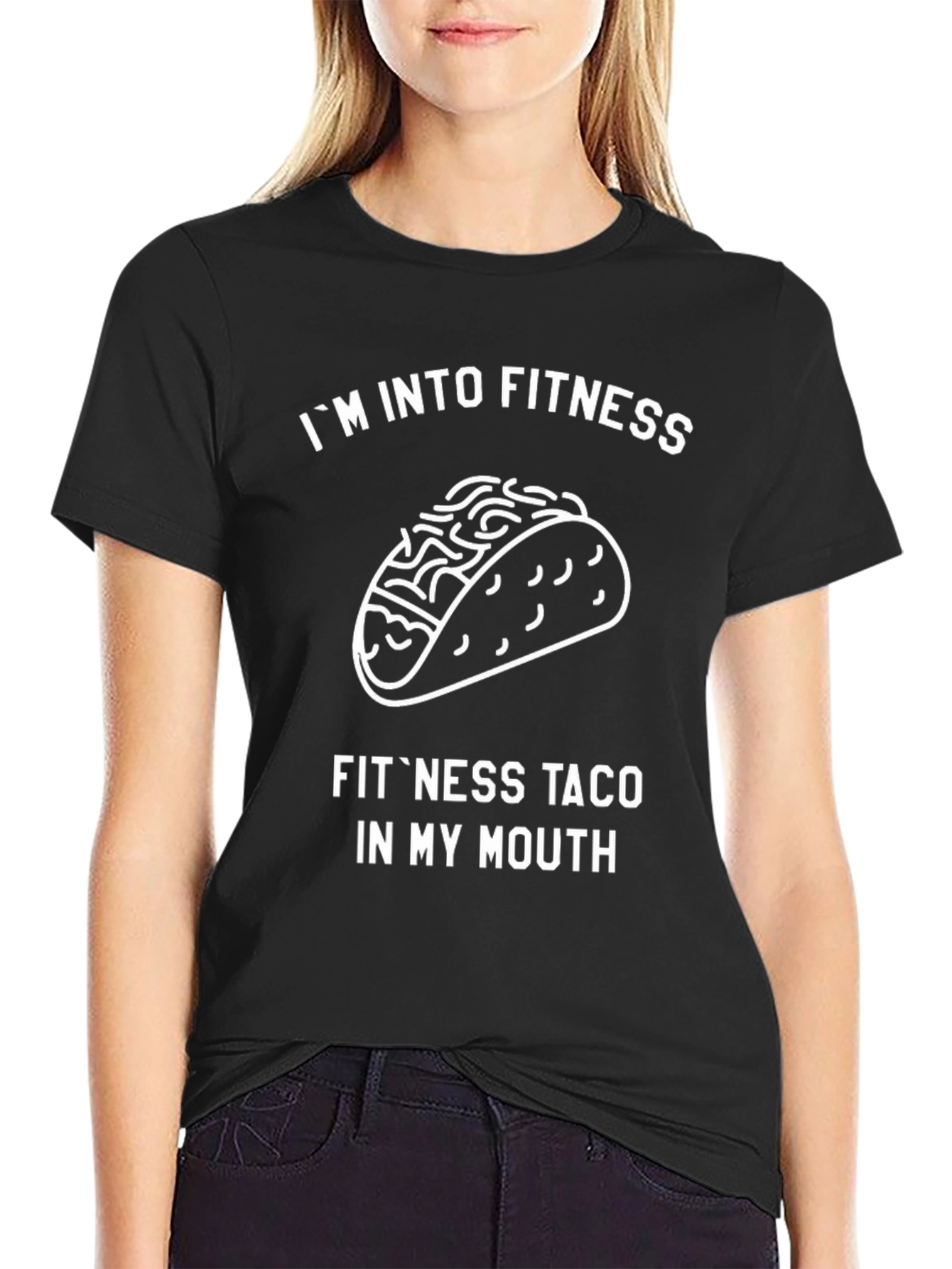 Fitness Taco Graphic Tee - Mens Black T-Shirt
