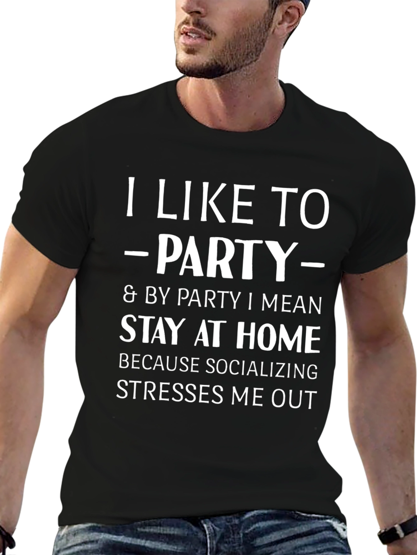 Introvert Party T-Shirt: Stay Home & Socialize Less