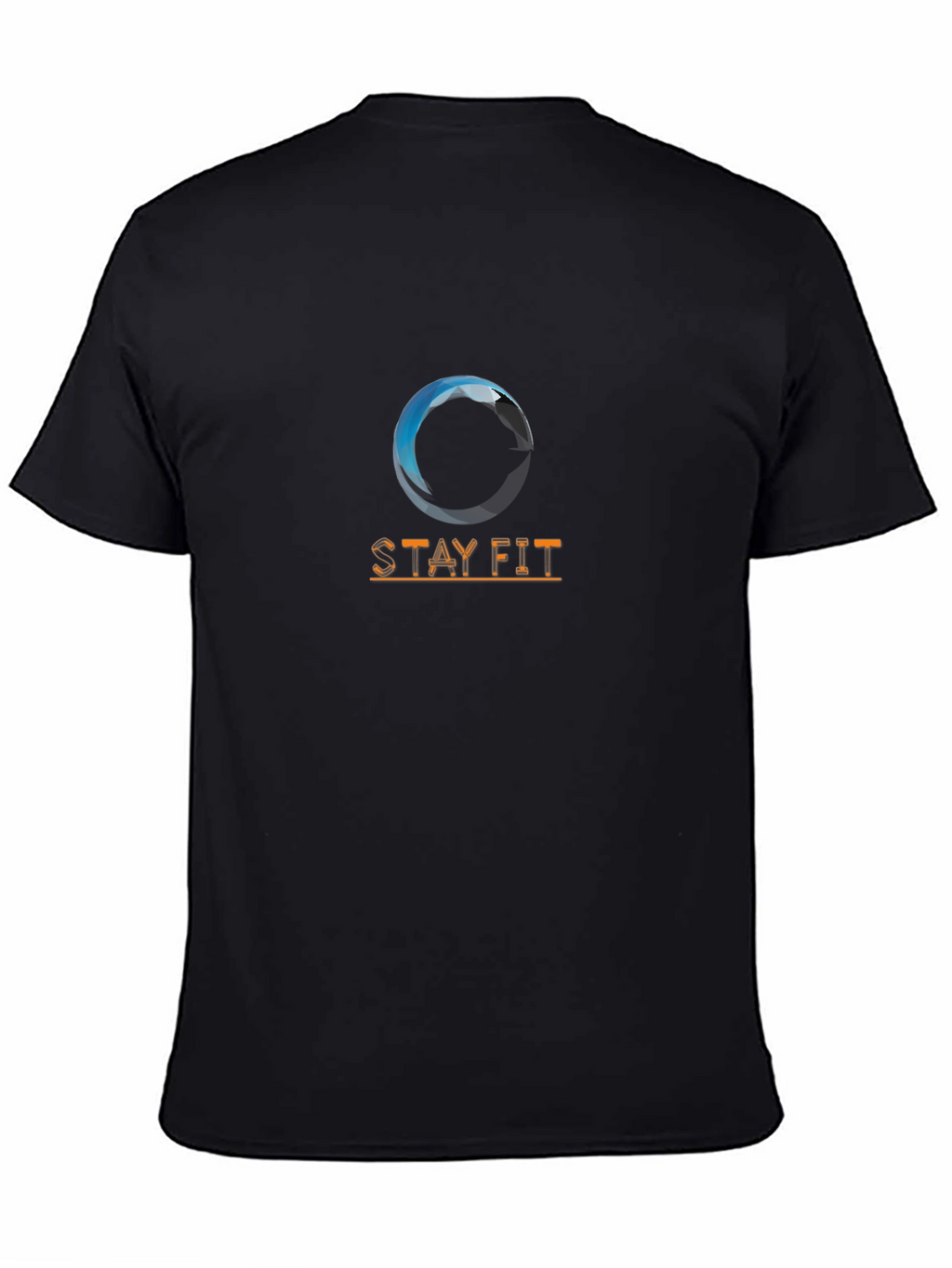 Stay Fit Graphic T-Shirt - Black