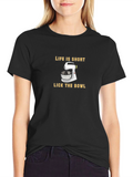 Life is Short Lick the Bowl Graphic Tee