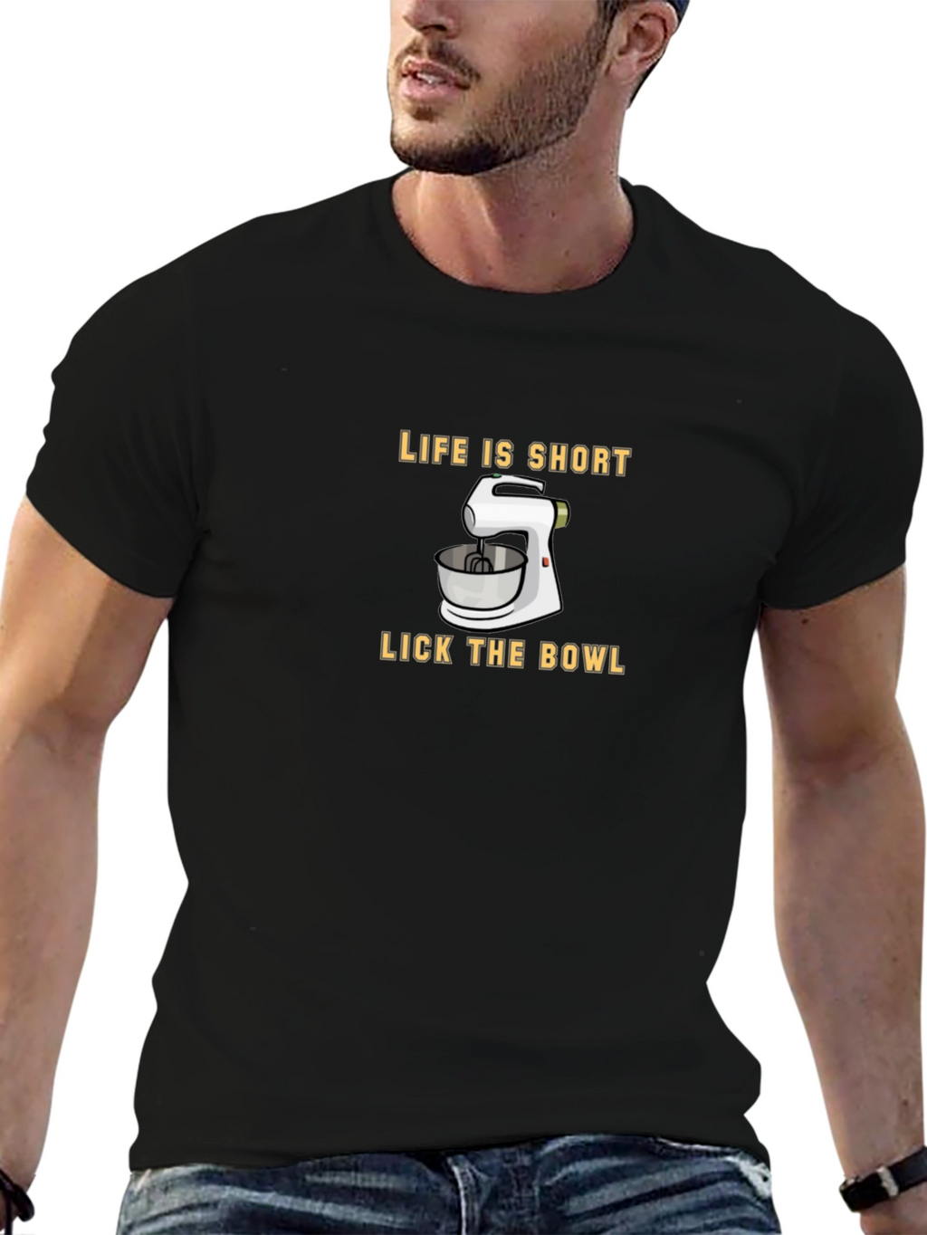 Life is Short Lick the Bowl Graphic Tee