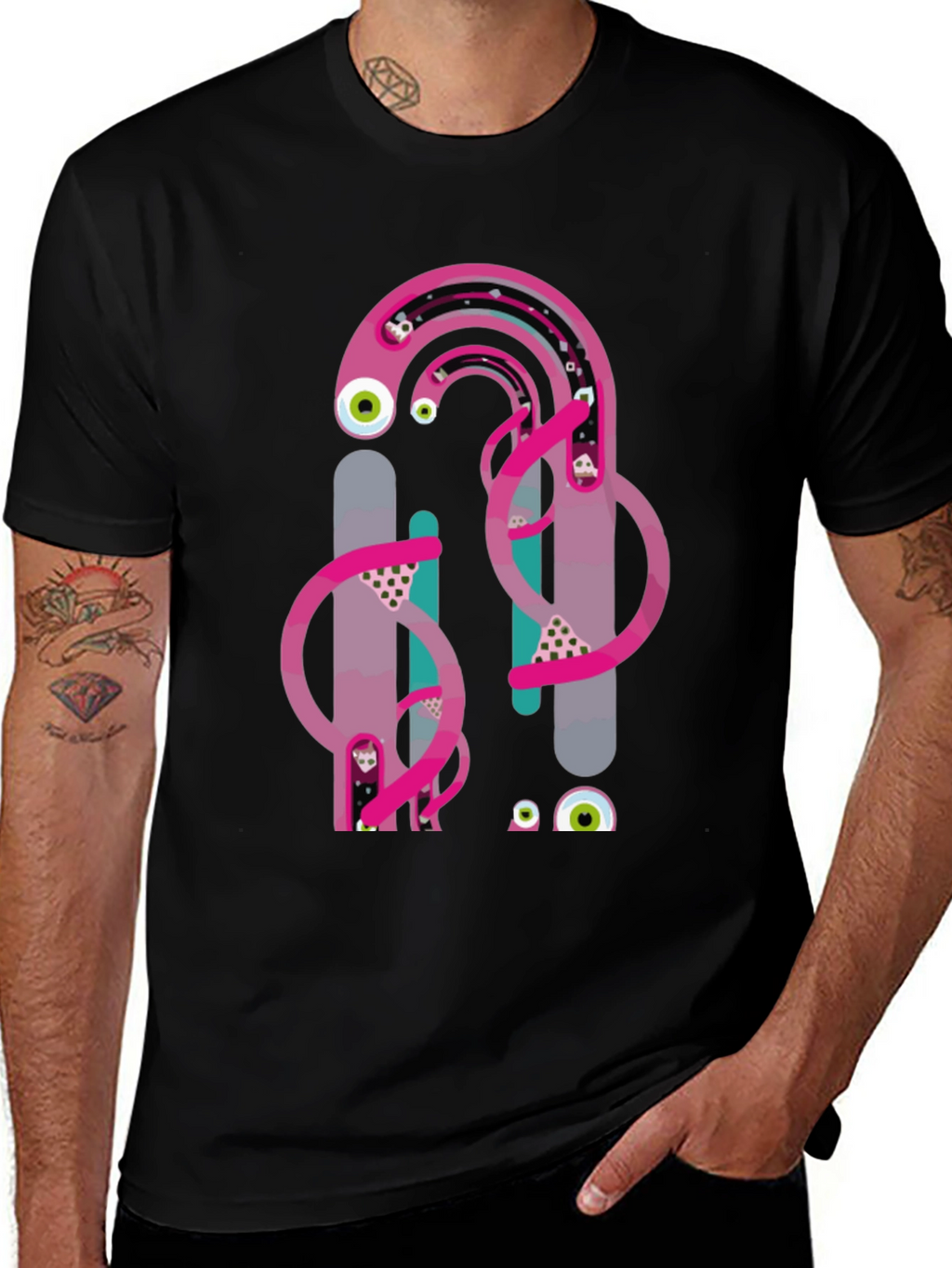 Eye-Catching Graphic Print Tee