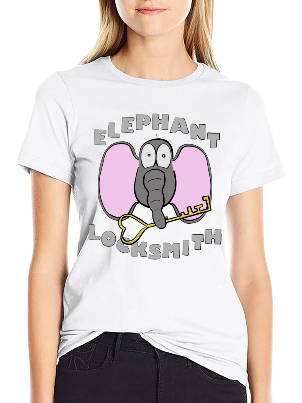 Elephant Locksmith Graphic T-Shirt