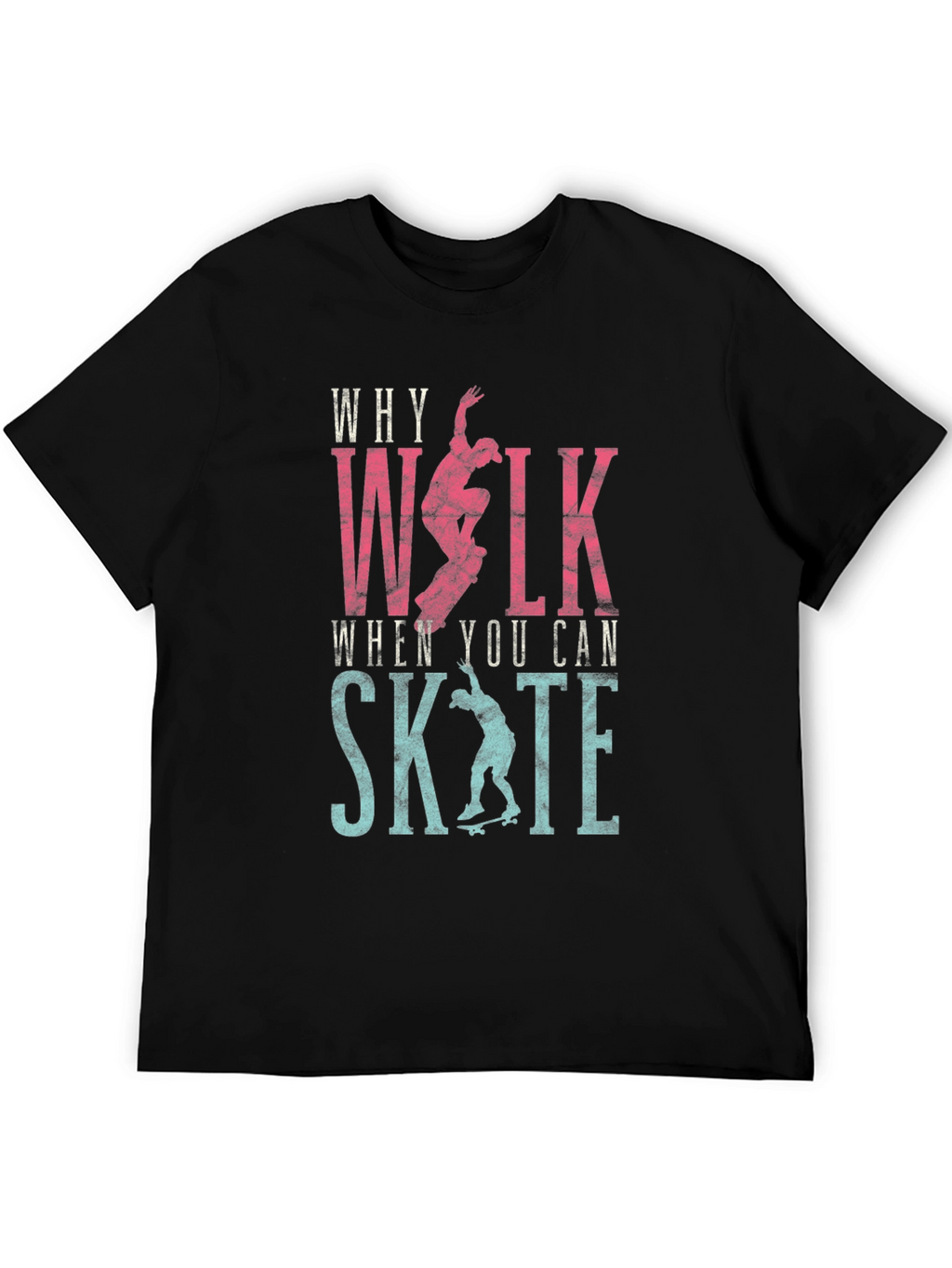 Why Walk? Skate T-shirt - Black