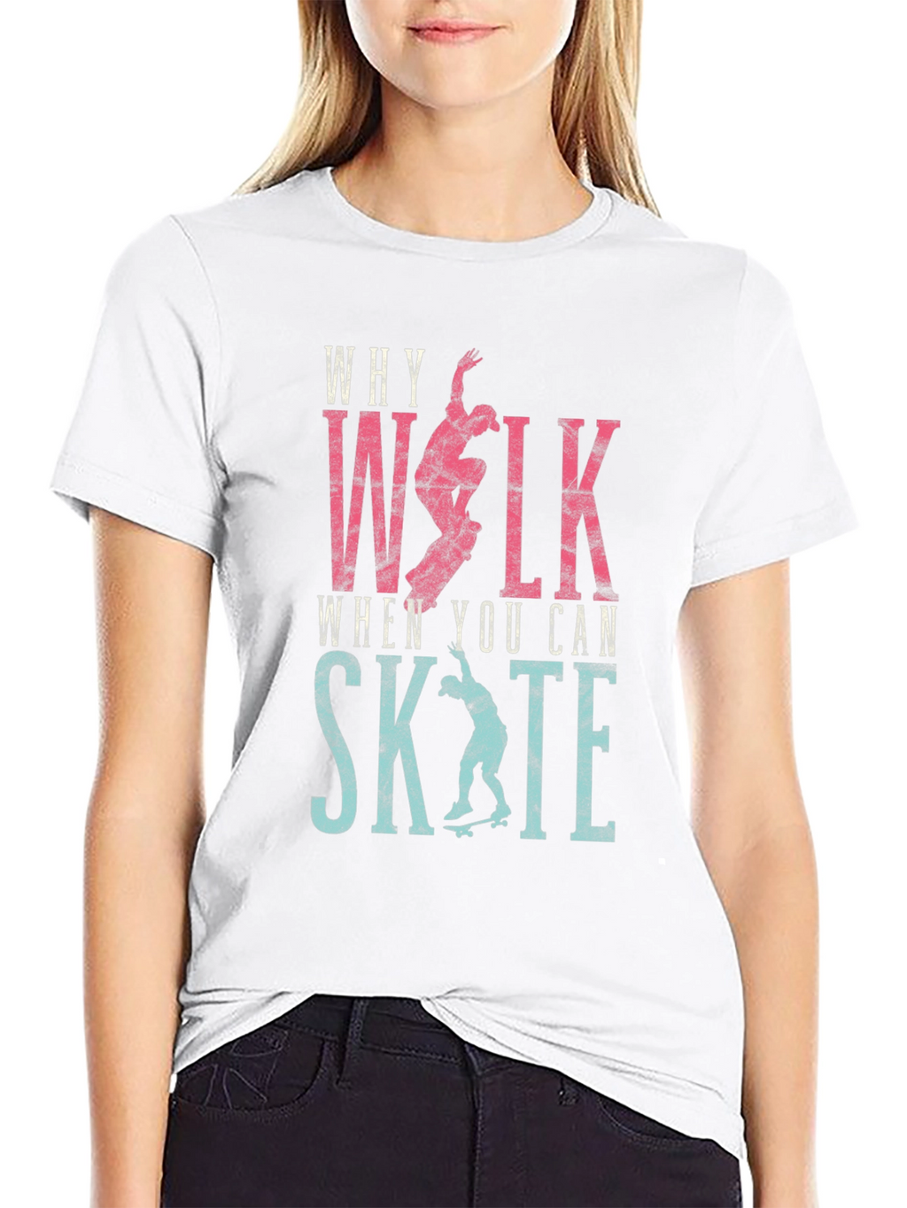 Why Walk? Skate T-shirt - Black