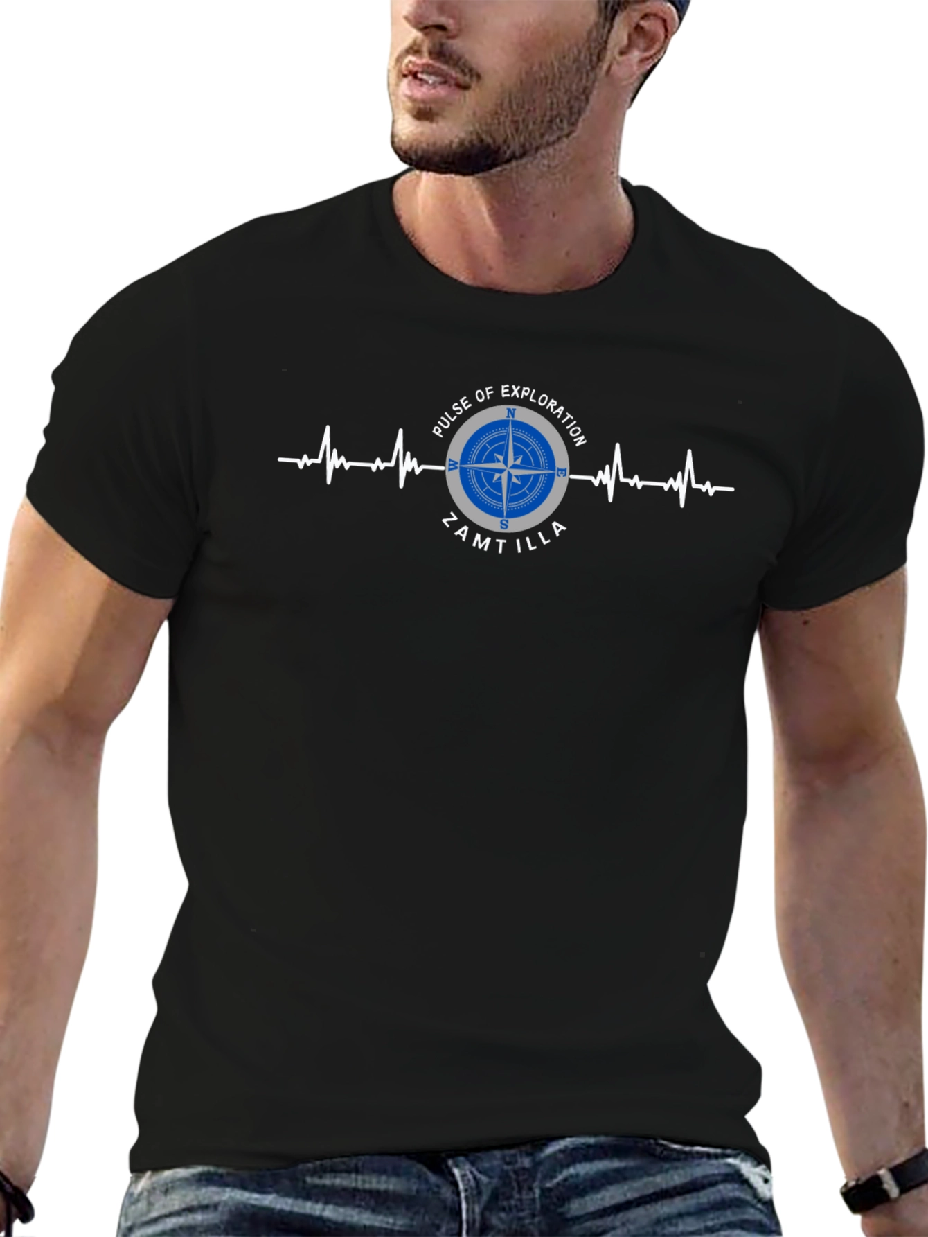 Pulse of Exploration ZAMTILLA Black T-Shirt