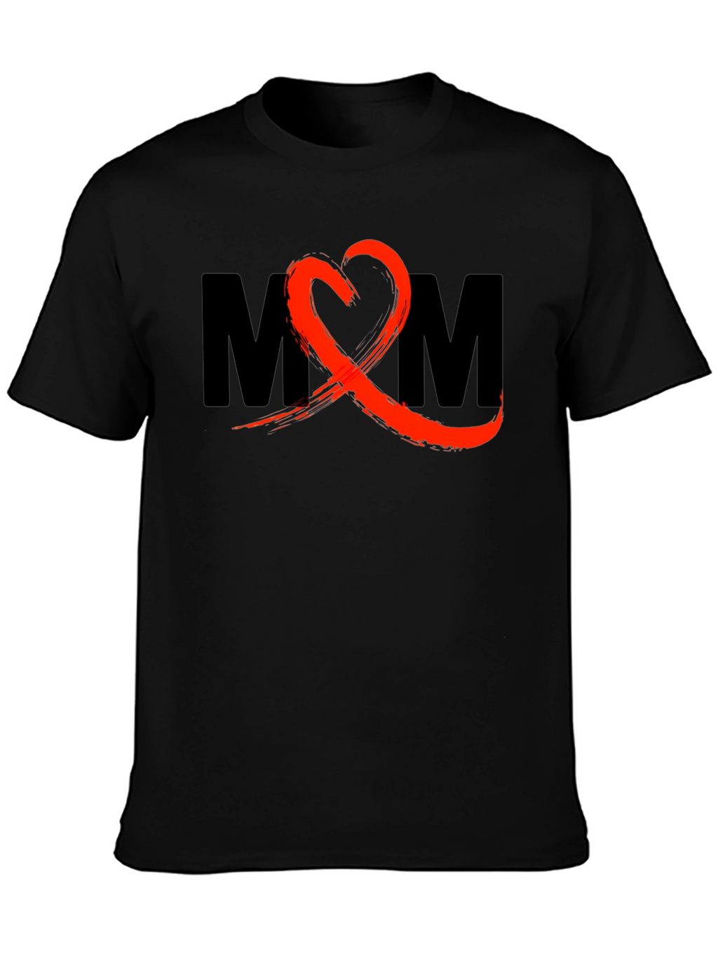 Stylish MOM Graphic T-Shirt - Black