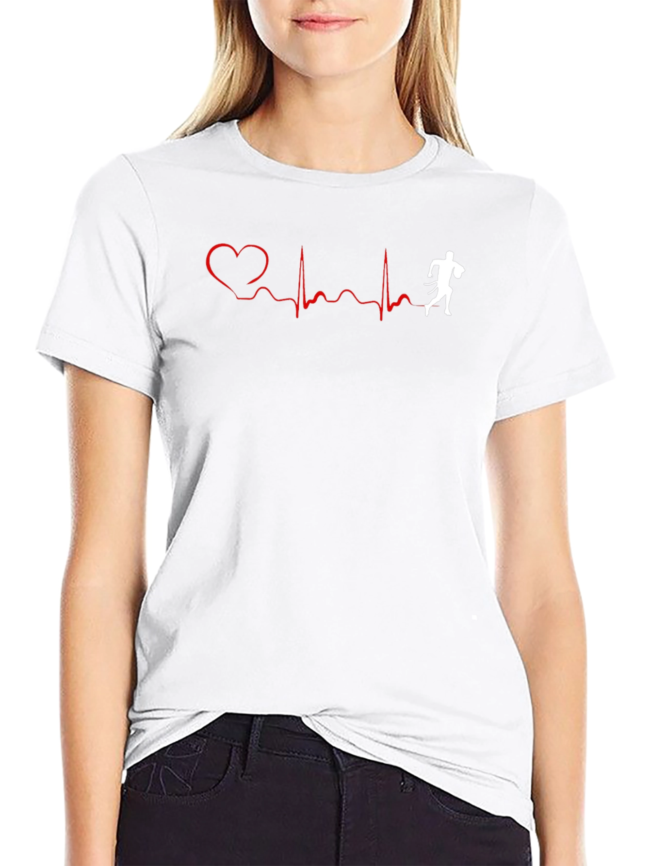 Running Heartbeat Tee - Run With Passion!