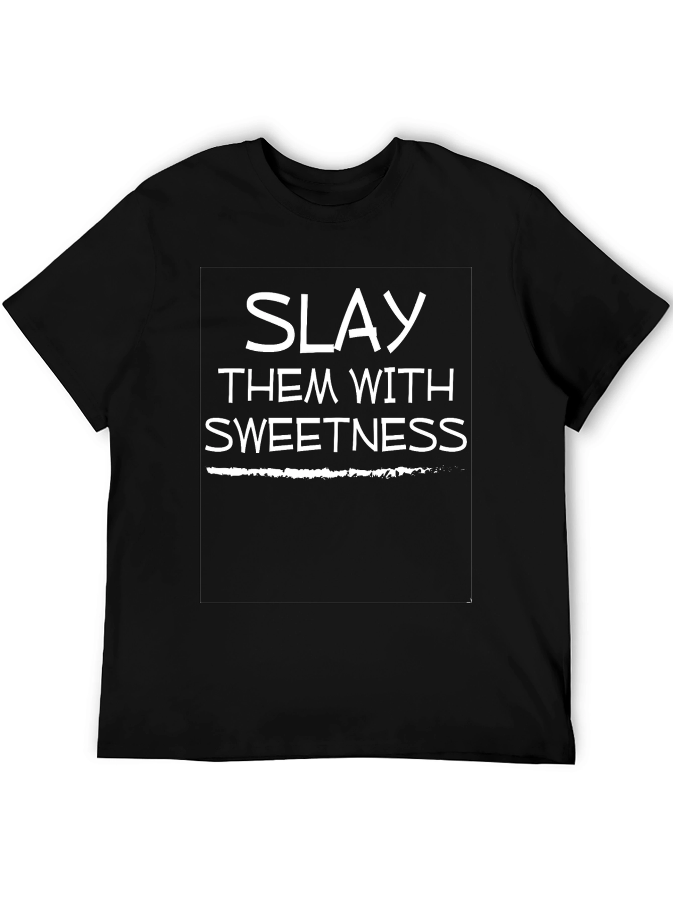 Slay Them With Sweetness Black Graphic Tee