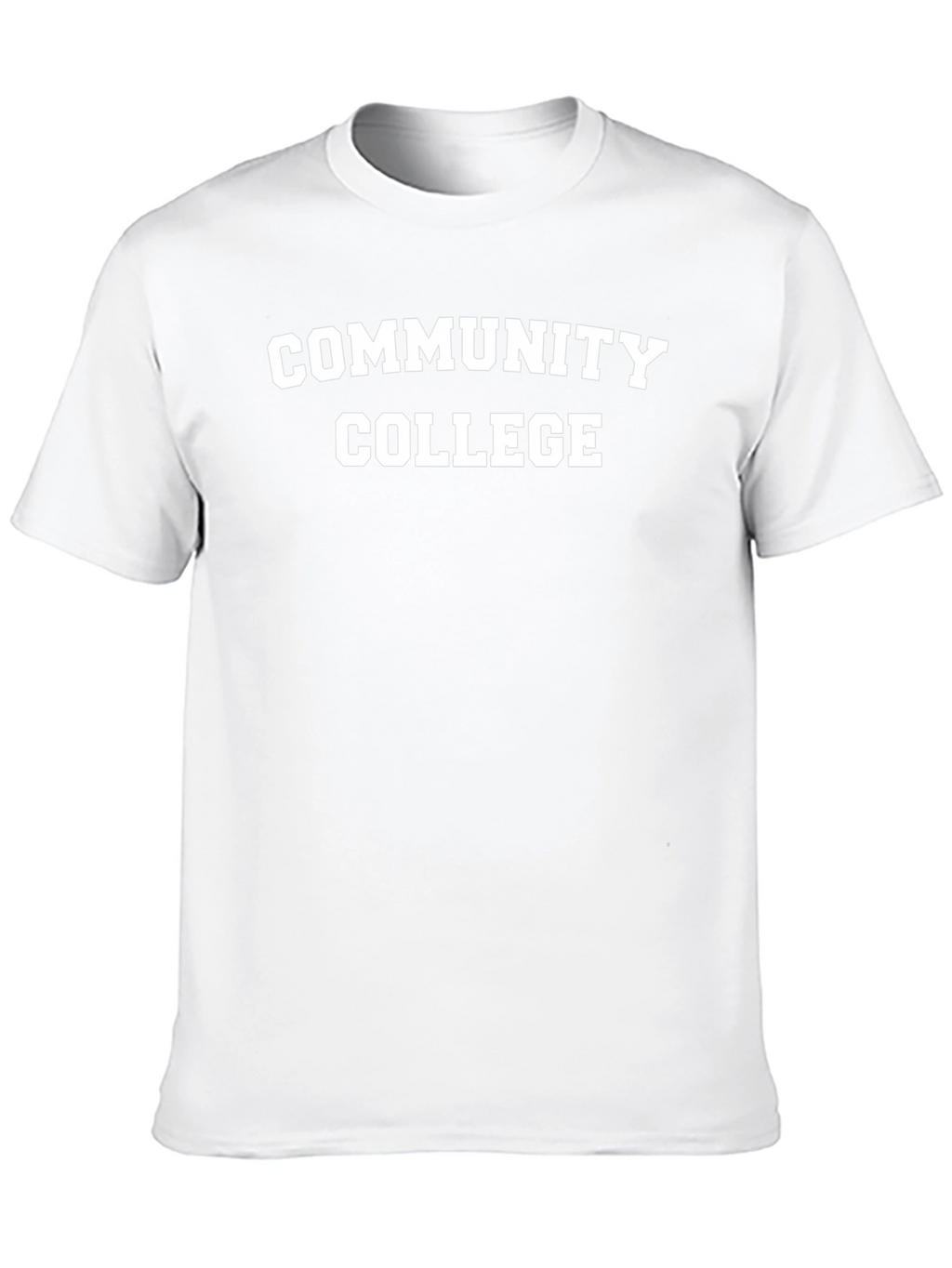 Community College T-Shirt Black Crewneck