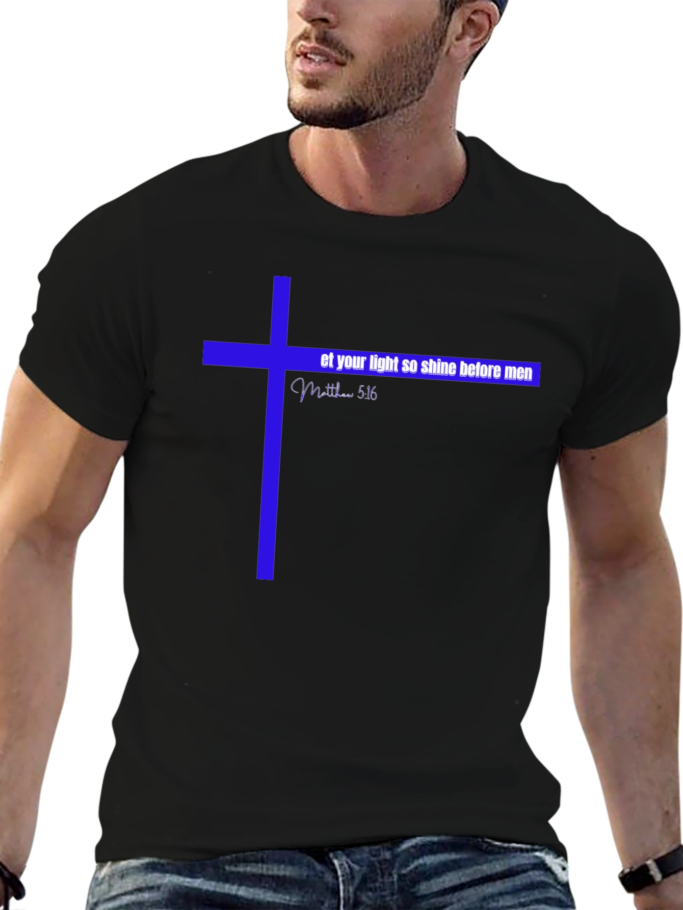 Christian T-Shirt - Let Your Light Shine - Matthew 5:16