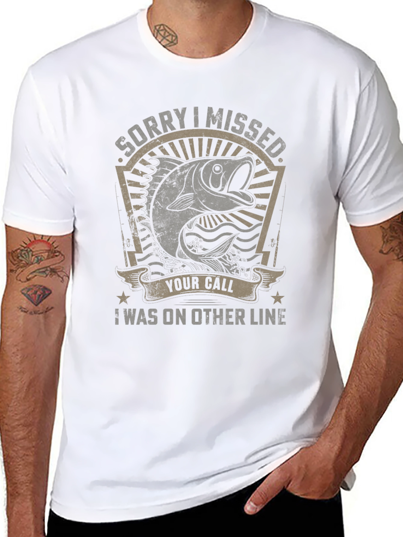 Fishing T-Shirt: Sorry I Missed Your Call