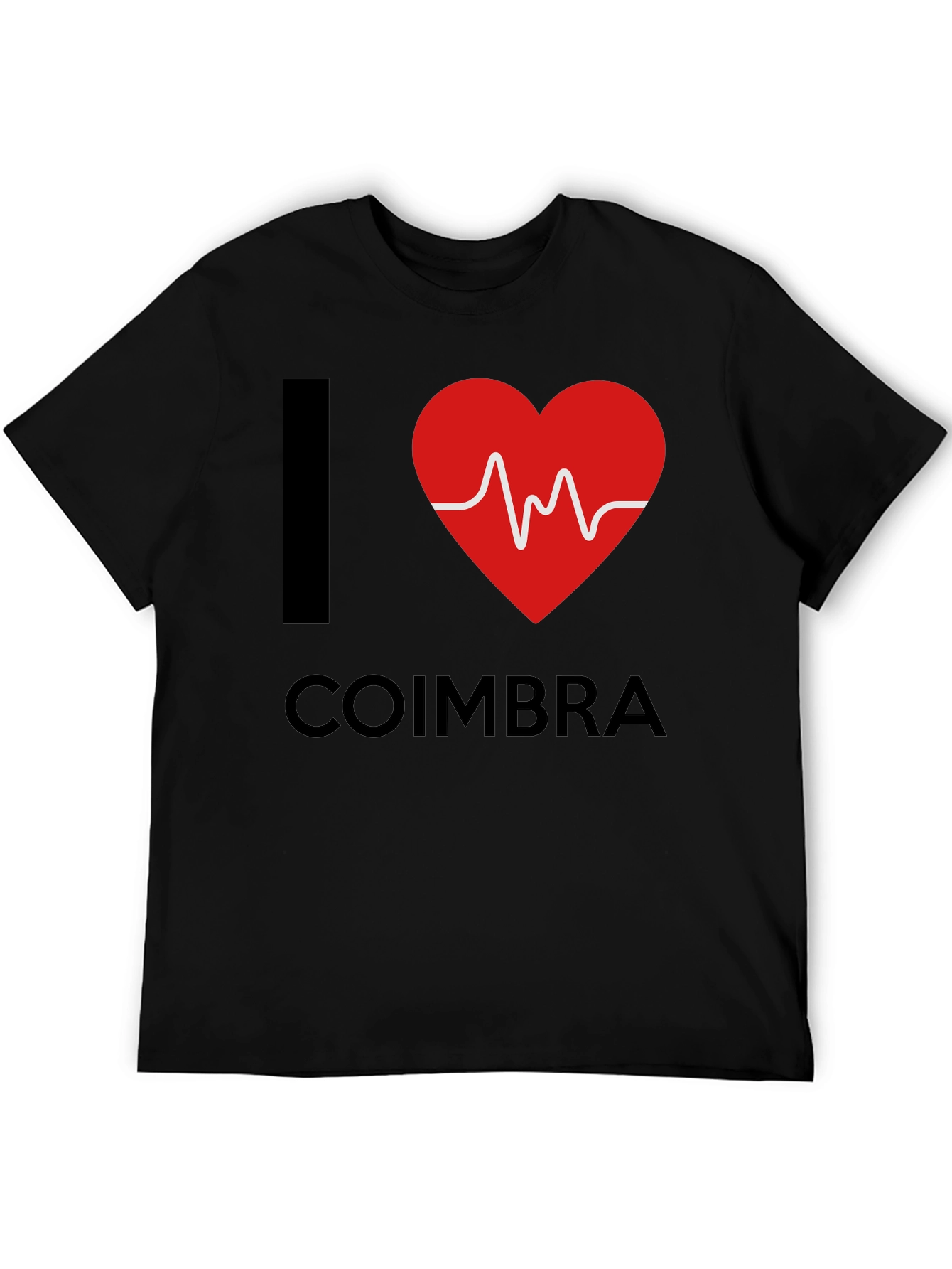 I Heart Coimbra Graphic T-Shirt - Trendy Portugal Souvenir Tee